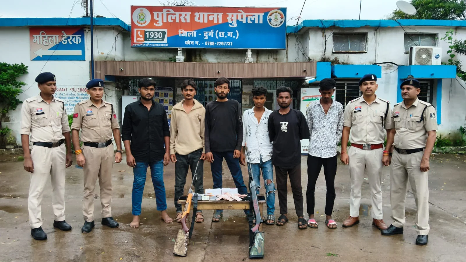 नशीली अल्प्राजोलम टैबलेट की बिक्री करते छह आरोपी और अपचारी बालक पकड़े गए