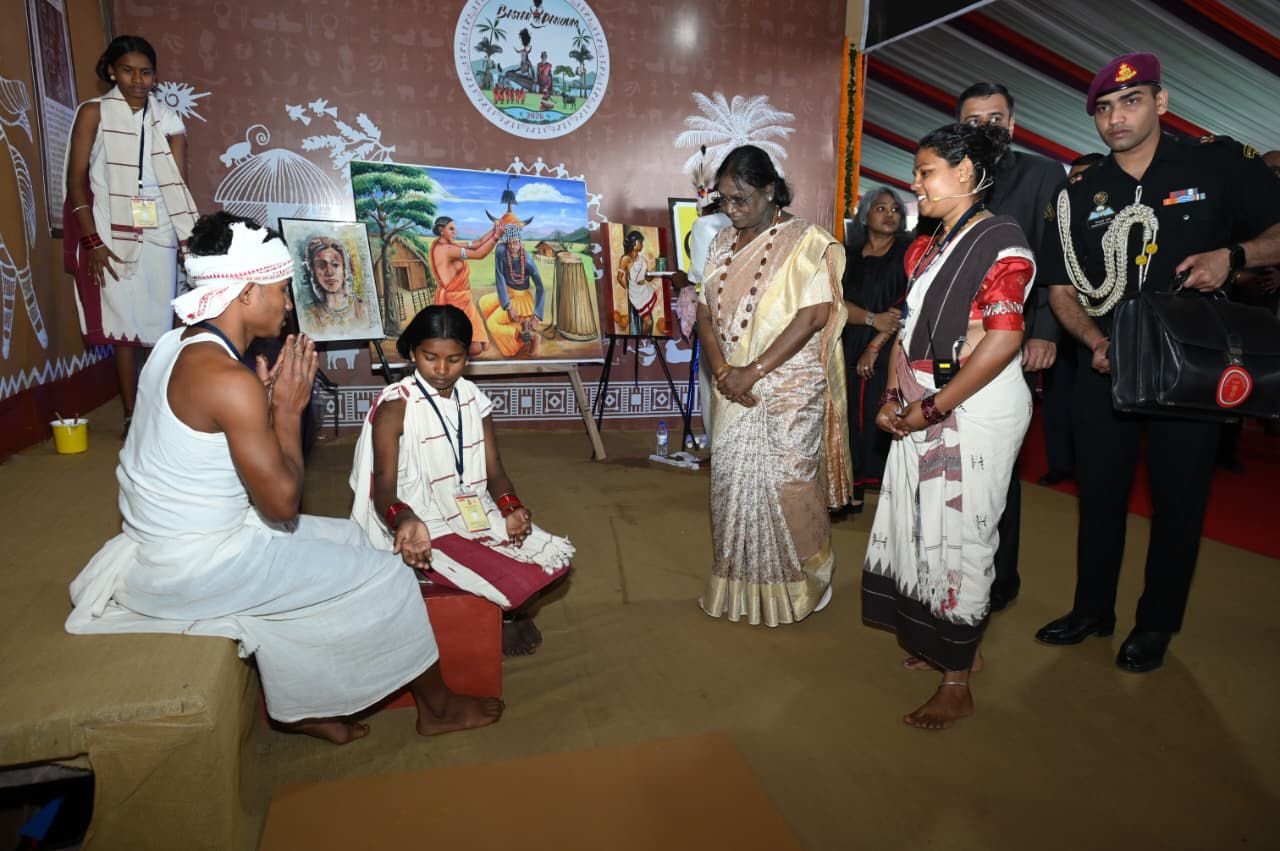 भारत की राष्ट्रपति श्रीमती द्रौपदी मुर्मु का 'बस्तर पंडुम 2026