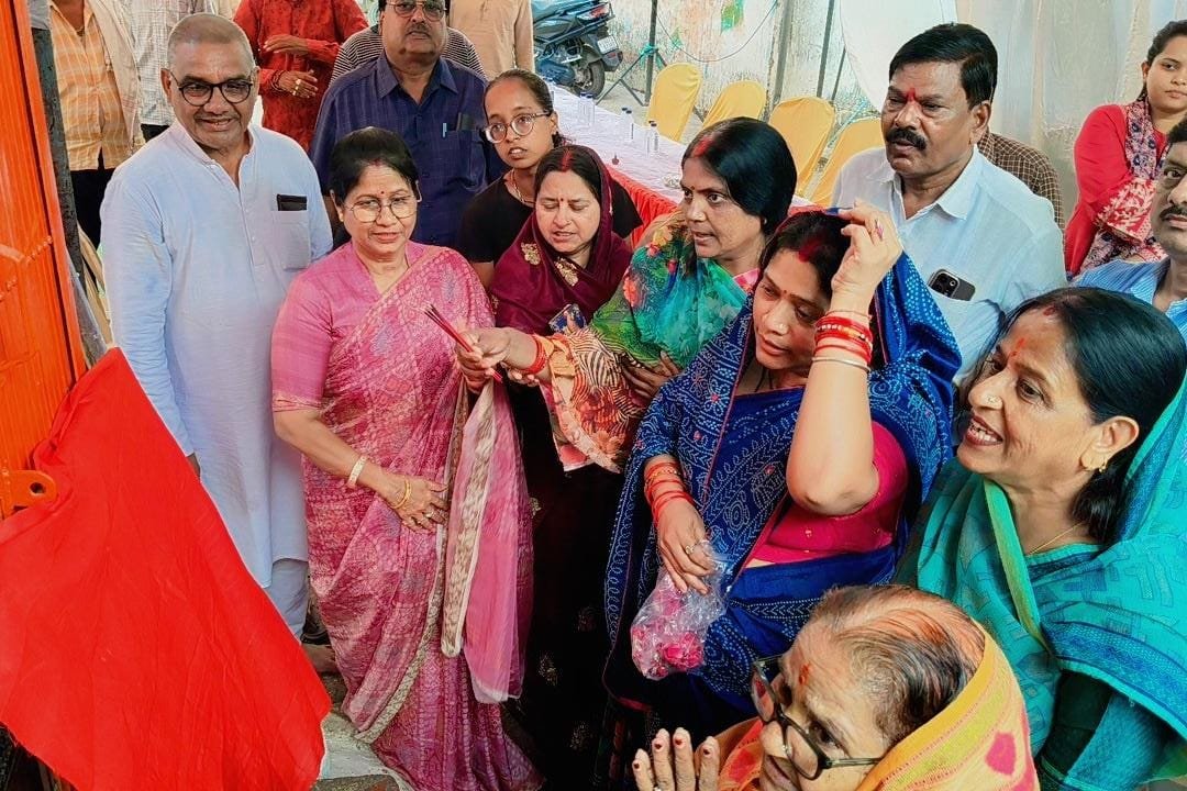 महापौर अलका बाघमार ने वार्ड-36 में विकास कार्यों का किया भूमिपूजन