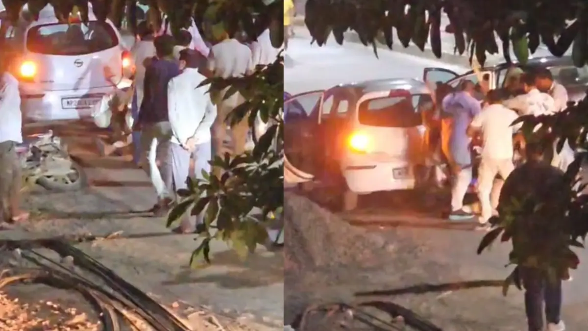 टेस्ट ड्राइव के बहाने कार लेकर उड़न छू हुआ चोर: लोगों ने सड़क पर घेर पर पीटा