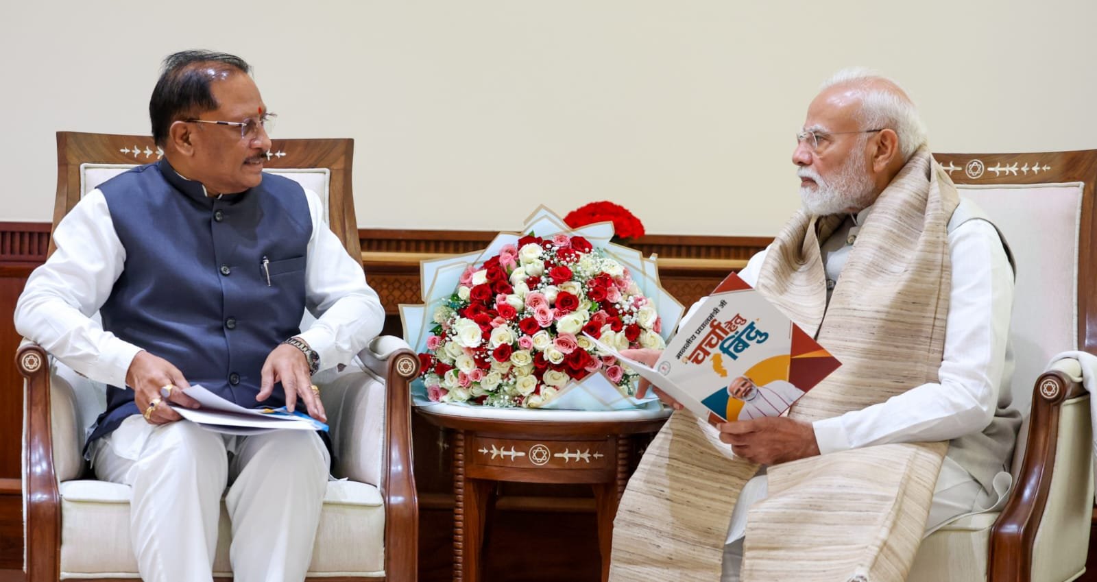 प्रधानमंत्री नरेंद्र मोदी से मुख्यमंत्री श्री विष्णु देव साय ने की भेंट, छत्तीसगढ़ के विकास और ‘बस्तर विजन’ पर हुई विस्तृत चर्चा