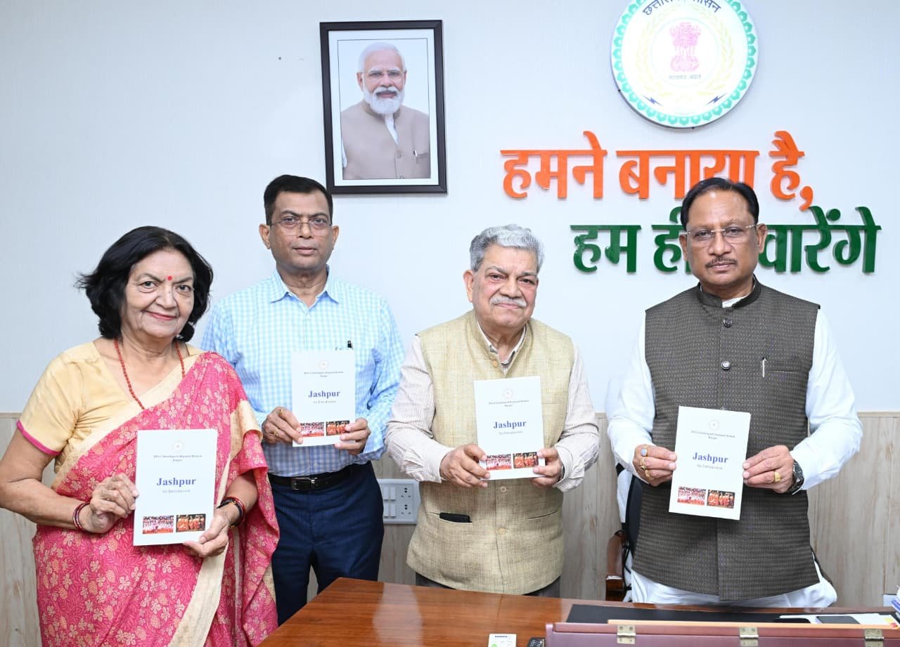 Chief Minister Shri Vishnu Deo Sai releases ‘Jashpur: An Introduction’ book
