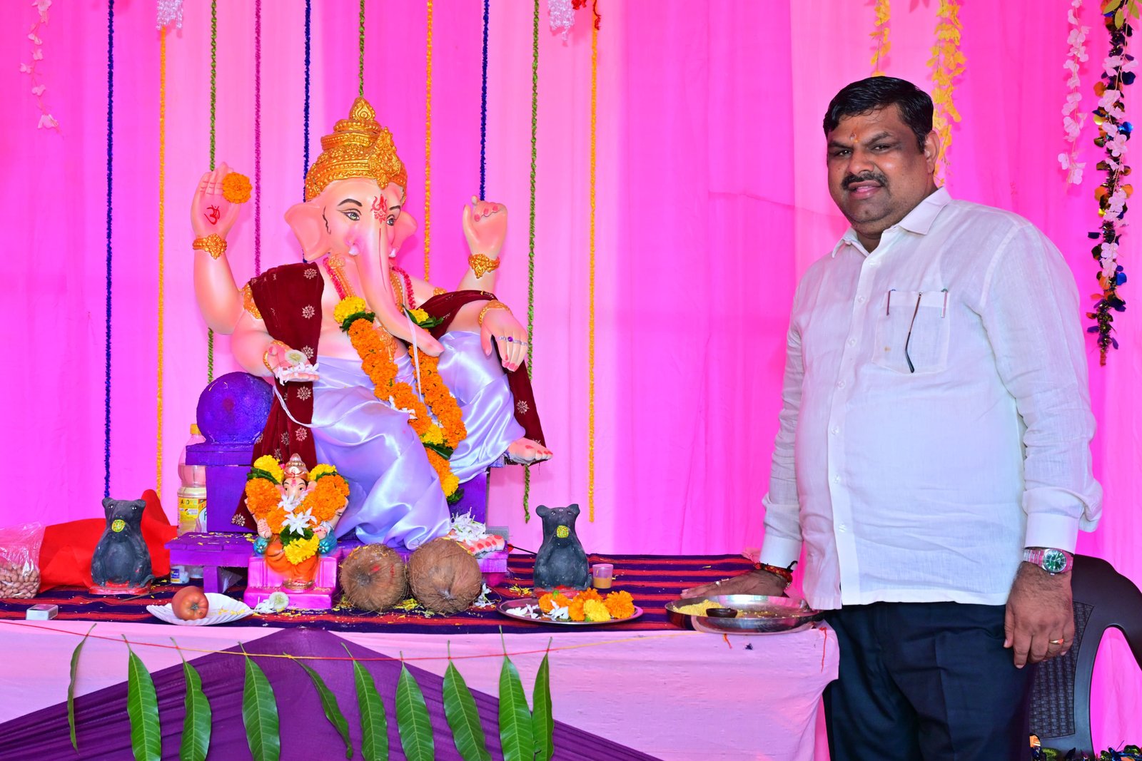 गणेश उत्सव आस्था के साथ सामाजिक एकता और सेवा का पर्व - मंत्री गजेन्द्र यादव
