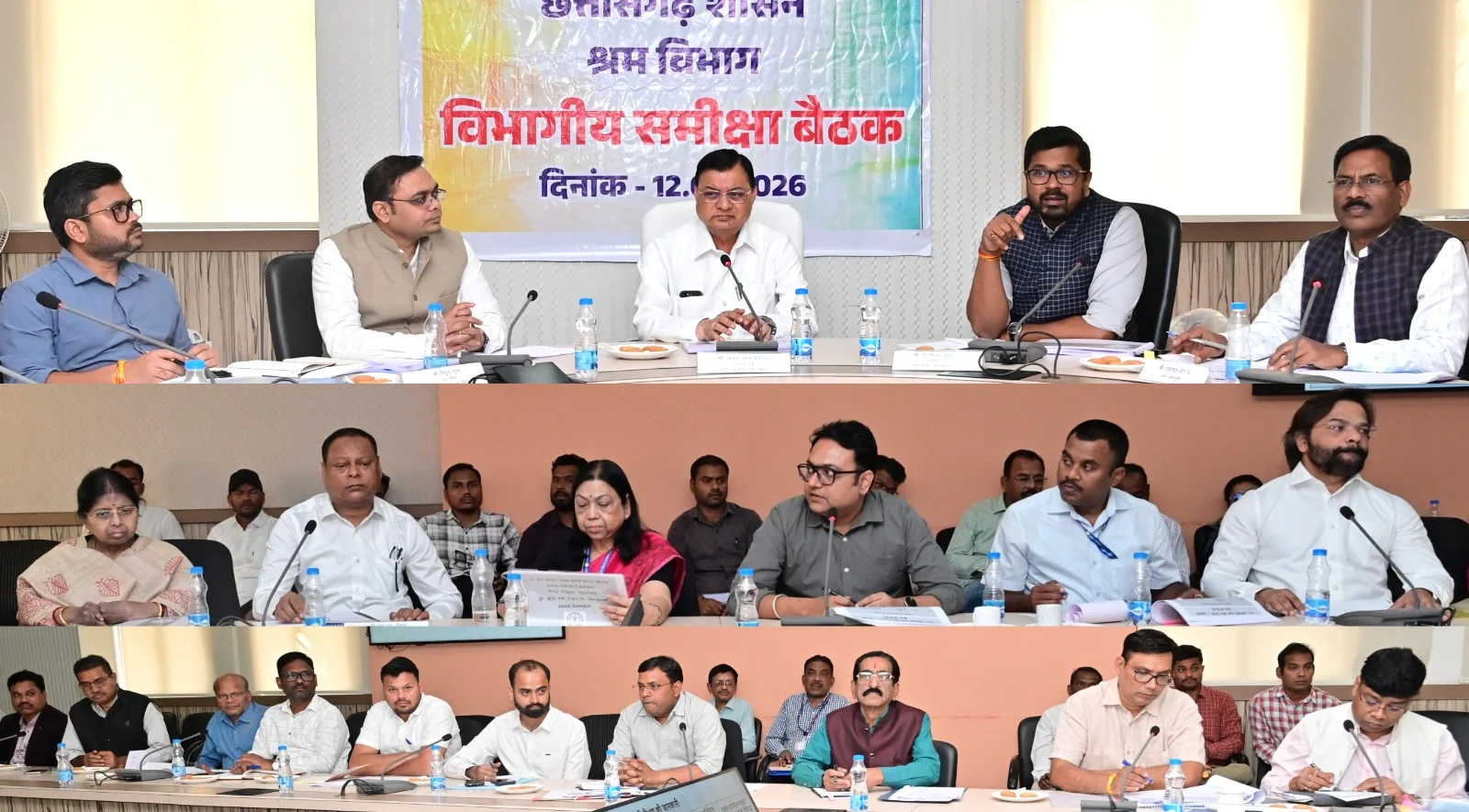 श्रम मंत्री श्री देवांगन ने ली श्रम विभाग की मैराथन समीक्षा बैठक, दिए आवश्यक निर्देश