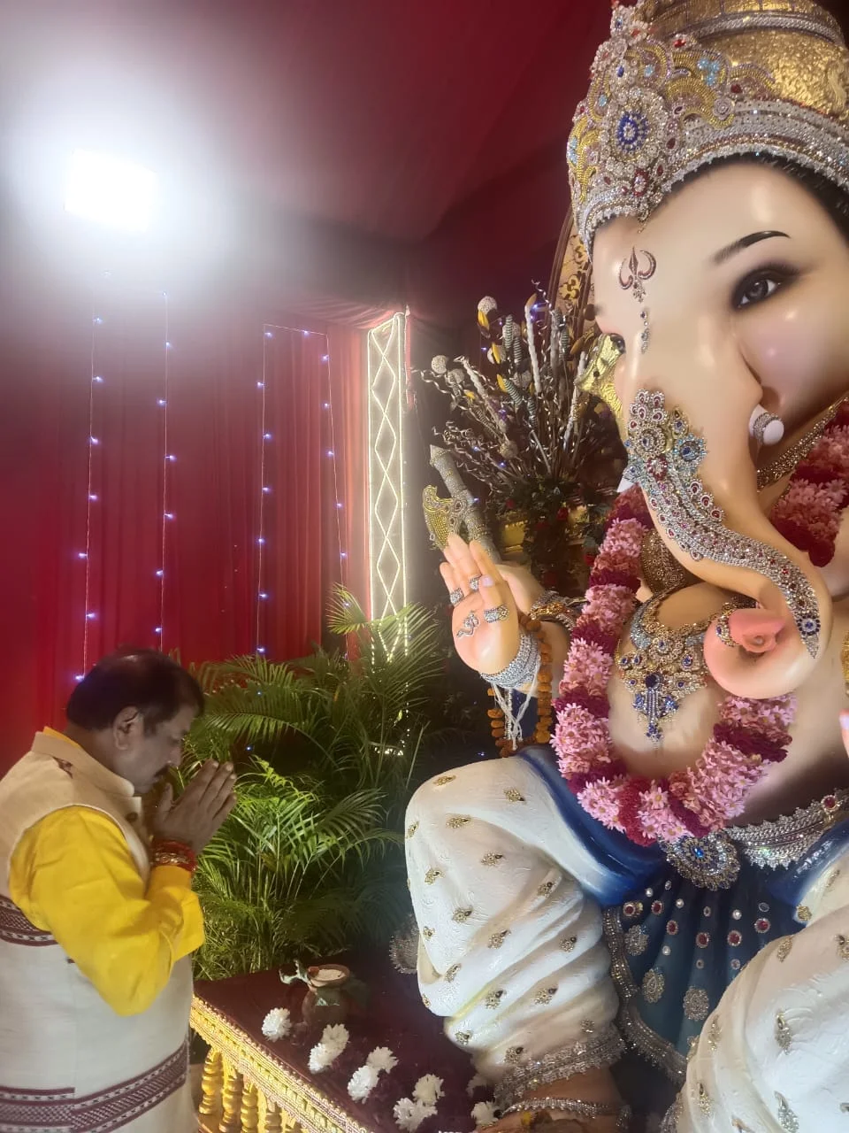 दुर्ग में 28वें वर्ष धूमधाम से सजा कला मंदिर का गणेश मंडप, आकर्षण का केंद्र बनी भव्य झांकी