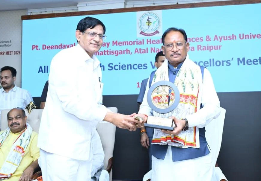 स्वस्थ नागरिक ही विकसित छत्तीसगढ़ की आधारशिला- स्वास्थ्य क्षेत्र में नवाचार को नई दिशा देगा वाइस चांसलर मीट-2026: मुख्यमंत्री विष्णुदेव साय