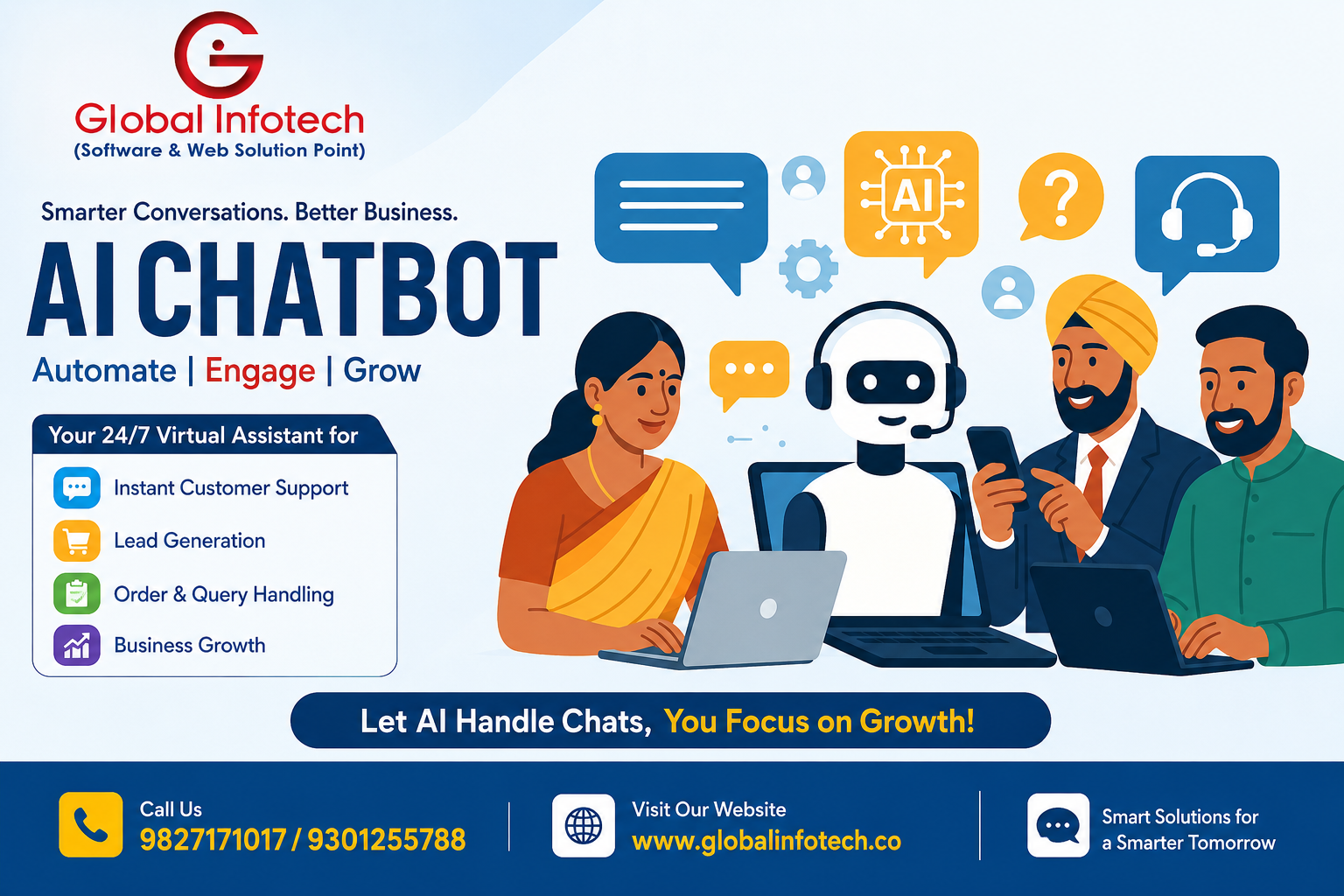 Global Infotech ने लॉन्च किया EGChatbot: AI-Powered Customer Communication & Business Automation Solution