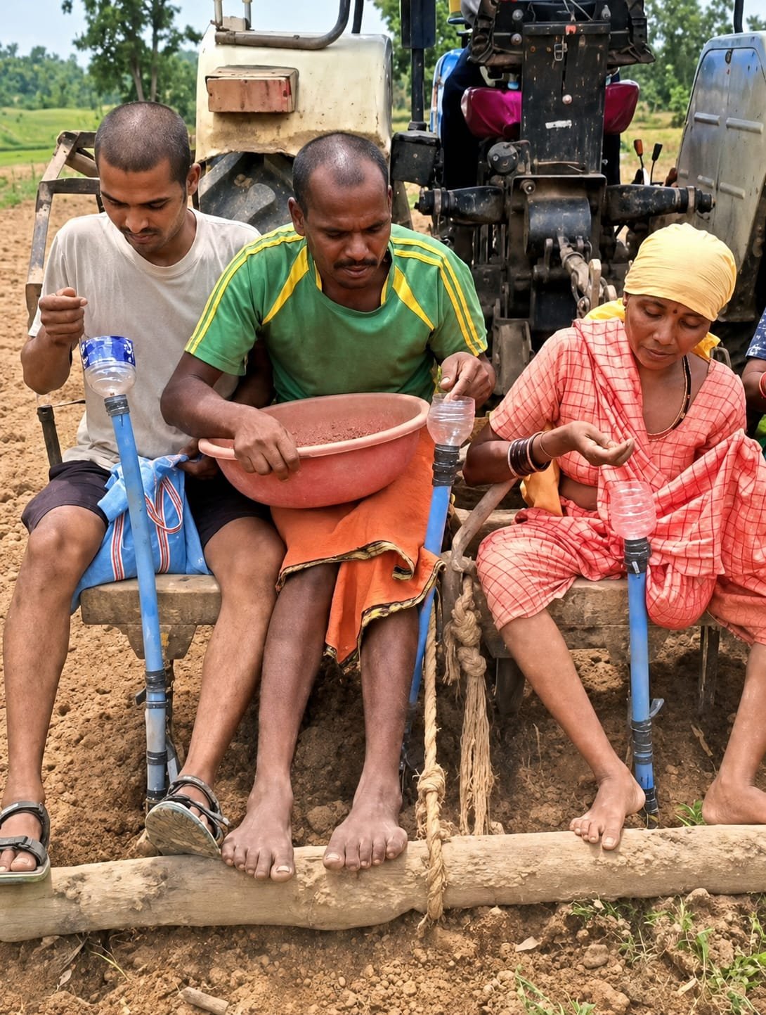 मुख्यमंत्री  विष्णु देव साय के कृषि नवाचार को बढ़ावा देने के संकल्प को मिली नई उड़ान, प्रगतिशील किसान भानुप्रताप ने जुगाड़ तकनीक से तैयार की सीड ड्रिल