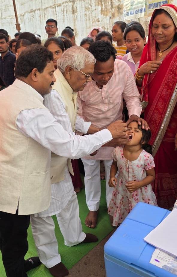 पल्स पोलियो अभियान की शुरुआत, पहले दिन 81 प्रतिशत बच्चों को पिलाई गई पोलियो की खुराक