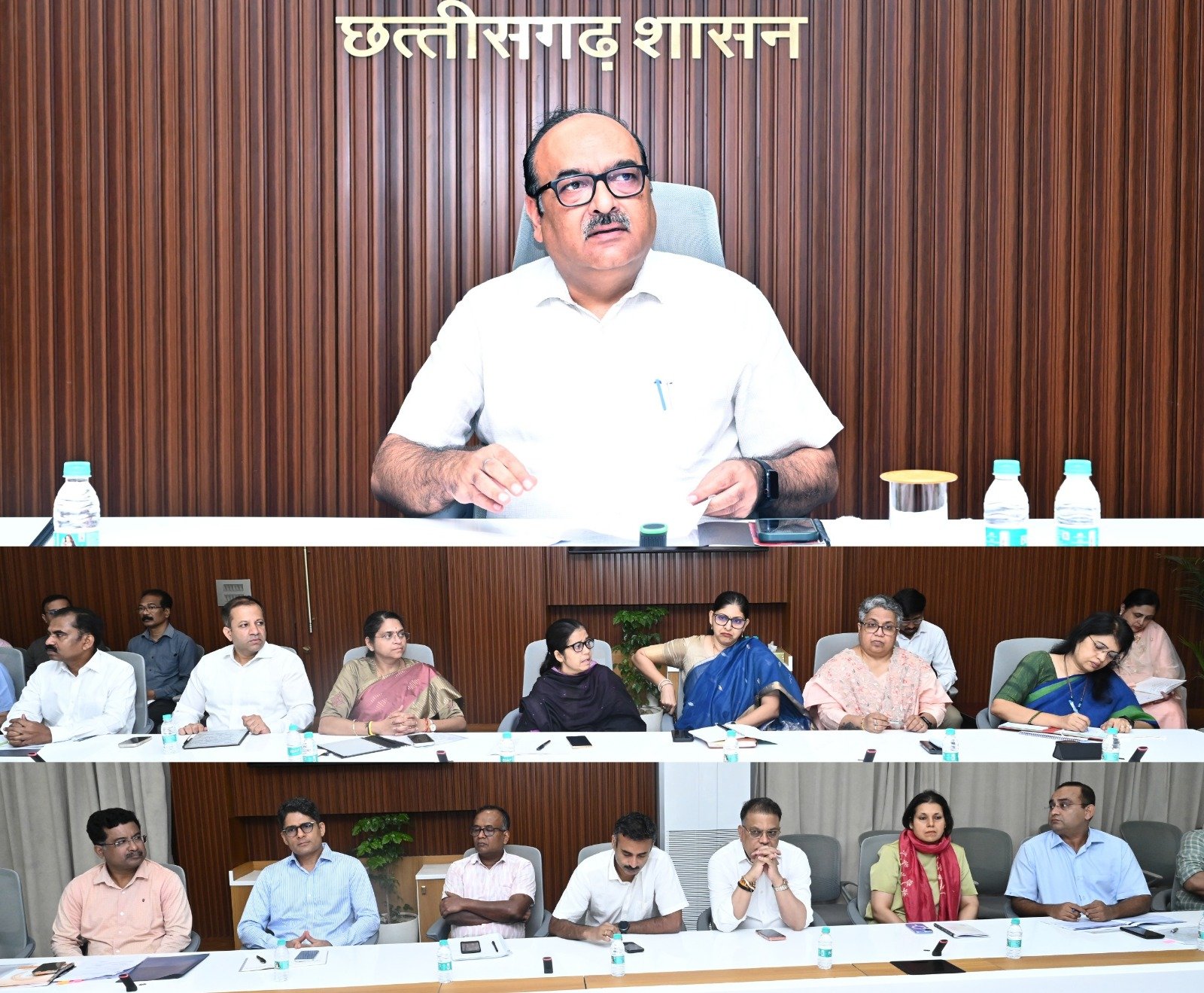 मुख्य सचिव ने विभागीय योजनाओं की प्रगति की समीक्षा की विभागीय सचिवों की ली उच्च स्तरीय बैठक