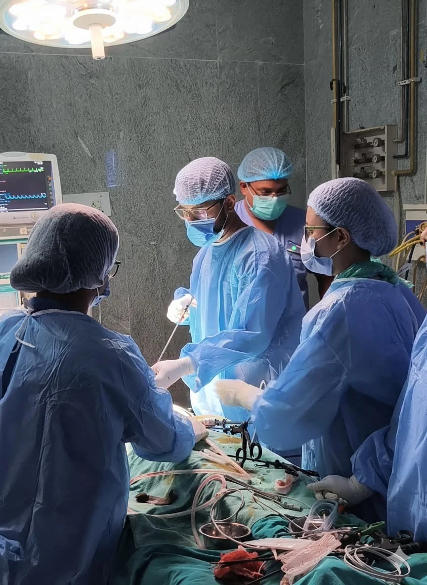 सिम्स में हाइडेटिड सिस्ट का पाँचवाँ सफल दूरबीन ऑपरेशन