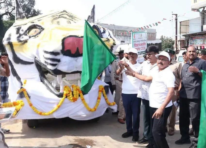 वन्यजीव संरक्षण का संदेश लेकर गांव-गांव पहुंचेगा ‘बाघ रथ’-वन मंत्री केदार कश्यप ने दिखाई हरी झंडी